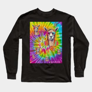 Psychedelic Llamas Long Sleeve T-Shirt